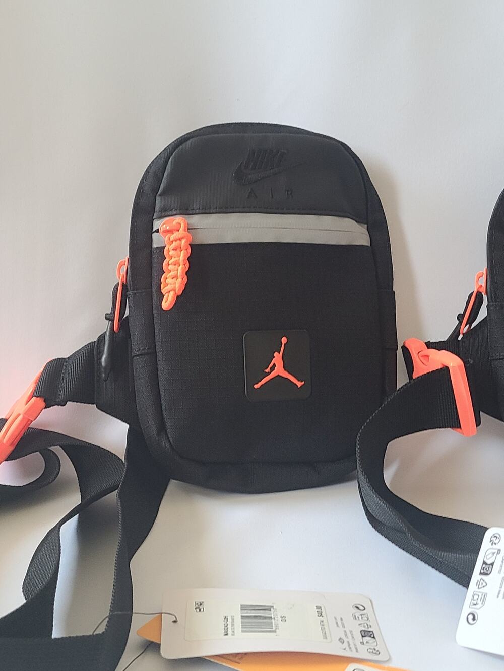 Jordan / Nike Black & Orange Crossbody Bag UNISEX